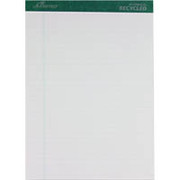 Ampad Evidence 50% Recycled, 8-1/2" x 11-3/4", White, Writing Pads, Legal Ruled