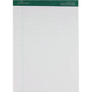 Ampad Evidence 50% Recycled, 8-1/2" x 11-3/4", White, Writing Pads, Legal Ruled