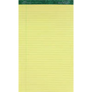 Ampad Evidence 50% Recycled, 8-1/2" x 14", Canary, Writing Pads, Legal Ruled