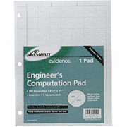 Ampad Evidence Engineer's, 5 x 5 Quadrille Pad