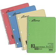 Ampad Evidence  Recycled Wirebound 5-Subject Notebook, 8-1/2" x 11"