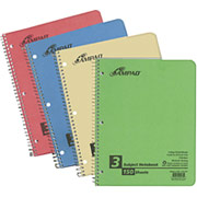 Ampad Evidence Recycled Wirebound 5-Subject Notebook, 8-1/2" x 11"