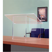 Amplivox Clear Acrylic Tabletop Lectern