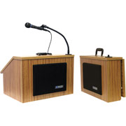 Amplivox EZ Speak Folding Lectern w/Carrying case (Medium Oak)