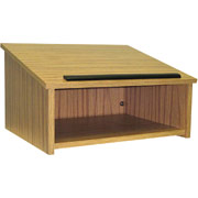 Amplivox Non-Sound Modular Tabletop Lectern (Oak)