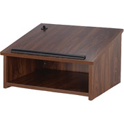 Amplivox Non-Sound Modular Tabletop Lectern (Walnut)