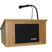 Amplivox Wireless Tabletop Lectern (Oak)