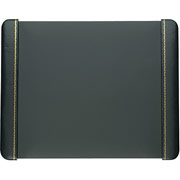 Artistic Bonded Leather Paneled Desk Pads, 19" x 24", Black