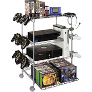 Atlantic 4-Tier Wire Gaming Rack, Silver