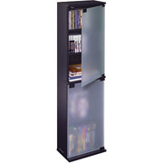 Atlantic Oskar 156 CD/72 DVD Wood Cabinet, Black