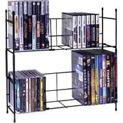 Atlantic Stack Rack 76 CD/50 DVD Multimedia Unit, Black