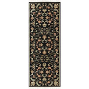 Austin Collection 3' x 8' Black/Black Area Rug