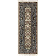 Austin Collection 3 'x 8' Ivory/Slate Area Rug