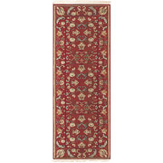Austin Collection 3' x 8' Red/Red Area Rug