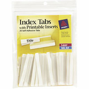 Avery 2" Index Tabs with Printable Inserts