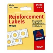 Avery 5729 Reinforcements for Hole-Punch Pages, White