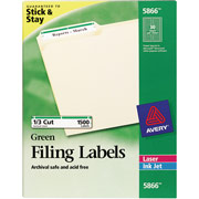 Avery 5866 File Folder Labels