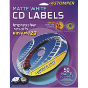 Avery CD Stomper Laser/Inkjet Matte CD Labels, 50/Pack