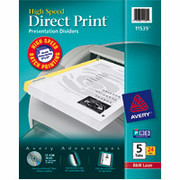 Avery Direct Print Collating Custom Dividers, 5-Tab, 24/Sets