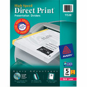 Avery Direct Print Collating Custom Dividers, 5-Tab, 4/Sets