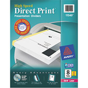 Avery Direct Print Collating Custom Dividers, 8-Tab, 4/Sets