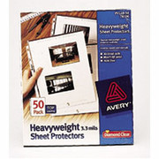 Avery "Non-Stick" Top-Loading Sheet Protectors, Heavyweight, Diamond Clear, 200/Pk