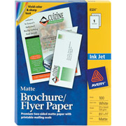 Avery Inkjet Tri-Fold Brochures, Matte Finish