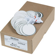 Avery Metal Rim Tags Pre-Strung, White, 2 1/4" Diameter