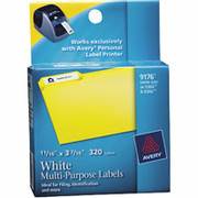 Avery Personal Label Printer Return Address Labels, 1/2" x 1 3/4", 760/Box