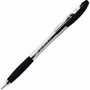 BIC Atlantis Ballpoint Stick Pen, Medium Point, Black, Dozen