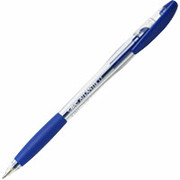 BIC Atlantis Ballpoint Stick Pen, Medium Point, Blue, Dozen