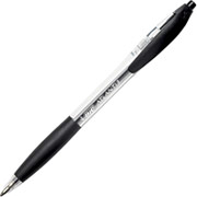 BIC Atlantis Retractable Ballpoint Pens, Medium Point, Black, Dozen