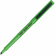 BIC Briteliner Highlighters, Green, Dozen