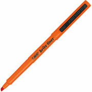 BIC Briteliner Highlighters, Orange, Dozen