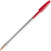BIC Cristal Ballpoint Stic Pens, Medium, Red