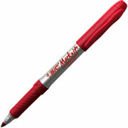 BIC Mark-it Fine Point Permanent Marker, Red, Dozen