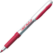 BIC Mark-it Ultra Fine Point Permanent Markers, Red, Dozen