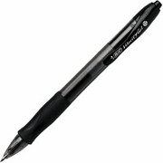 BIC Velocity Retractable Gel-Ink Roller Pens, Medium Point, Black, Dozen