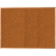 Balt 4x12 Red Splash Cork Board with Oak Trim