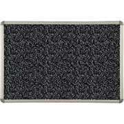 Balt Rubber Tak Bulletin Board with Euro Trim Frame, 1.5x2, Black
