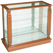 Balt Solid Wood Display Cases, Natural Oak