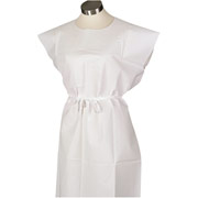 Banta Encore 3-Ply Tissue Patient Gown, white 30"x42"