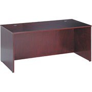 Basyx BW 66" Rectangular Top Desk, Mahogany
