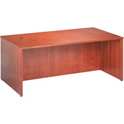 Basyx BW 72" Rectangular Top Desk, Bourbon Cherry