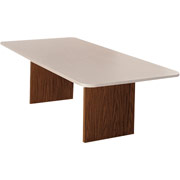 Basyx Base for 72" or 96" Rectangular Conference Tables, Medium Oak