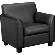 Basyx Black Leather Club Chair