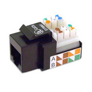 Belkin Cat5 RJ45 Keystone Jack, Black