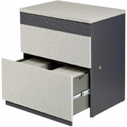 Bestar Classic Lateral File. Graphite/Granite