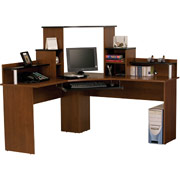 Bestar Eclipse New Generation Corner Desk, Tuscany/Black