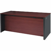Bestar Prestige III, Computer Desk, Bordeaux Cherry/Graphite